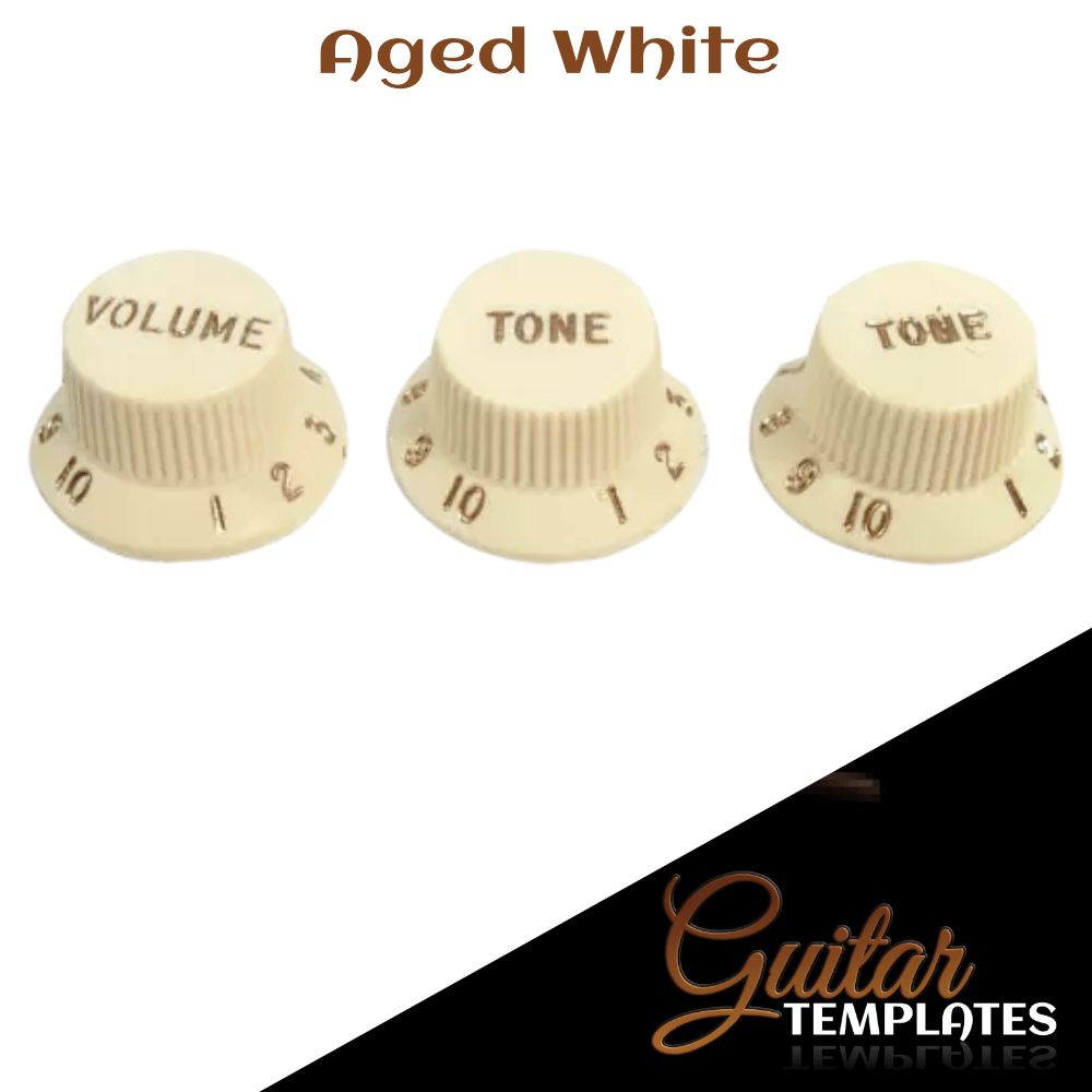 Fender® , Stratocaster® Knobs, 1 Volume, 2 Tone 3 pack