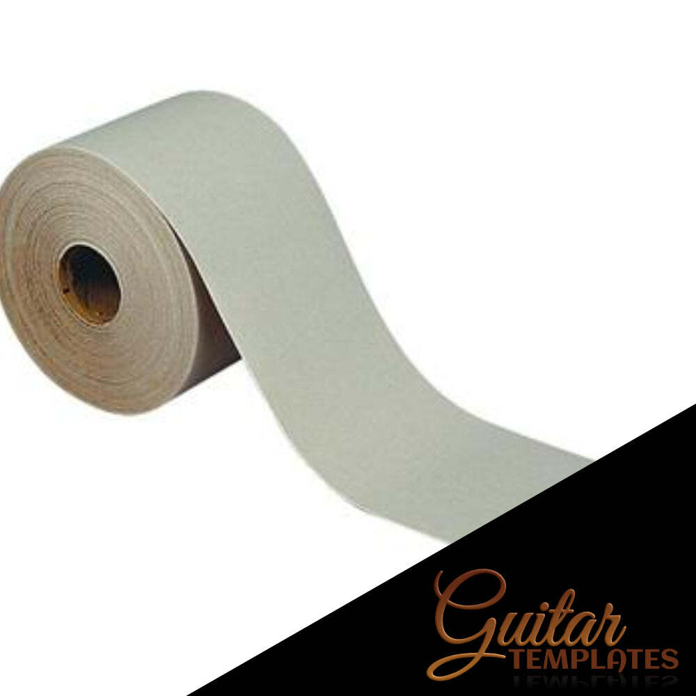 PSA SelfAdhesive Backed Sandpaper Strip 70mm wide. Guitar Templates