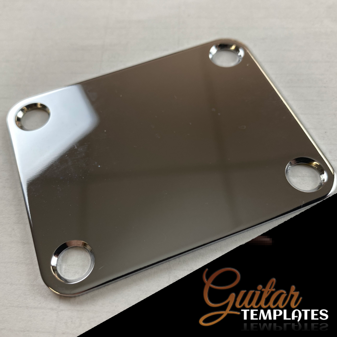 Metal Neck Plate 4Bolt Guitar Templates