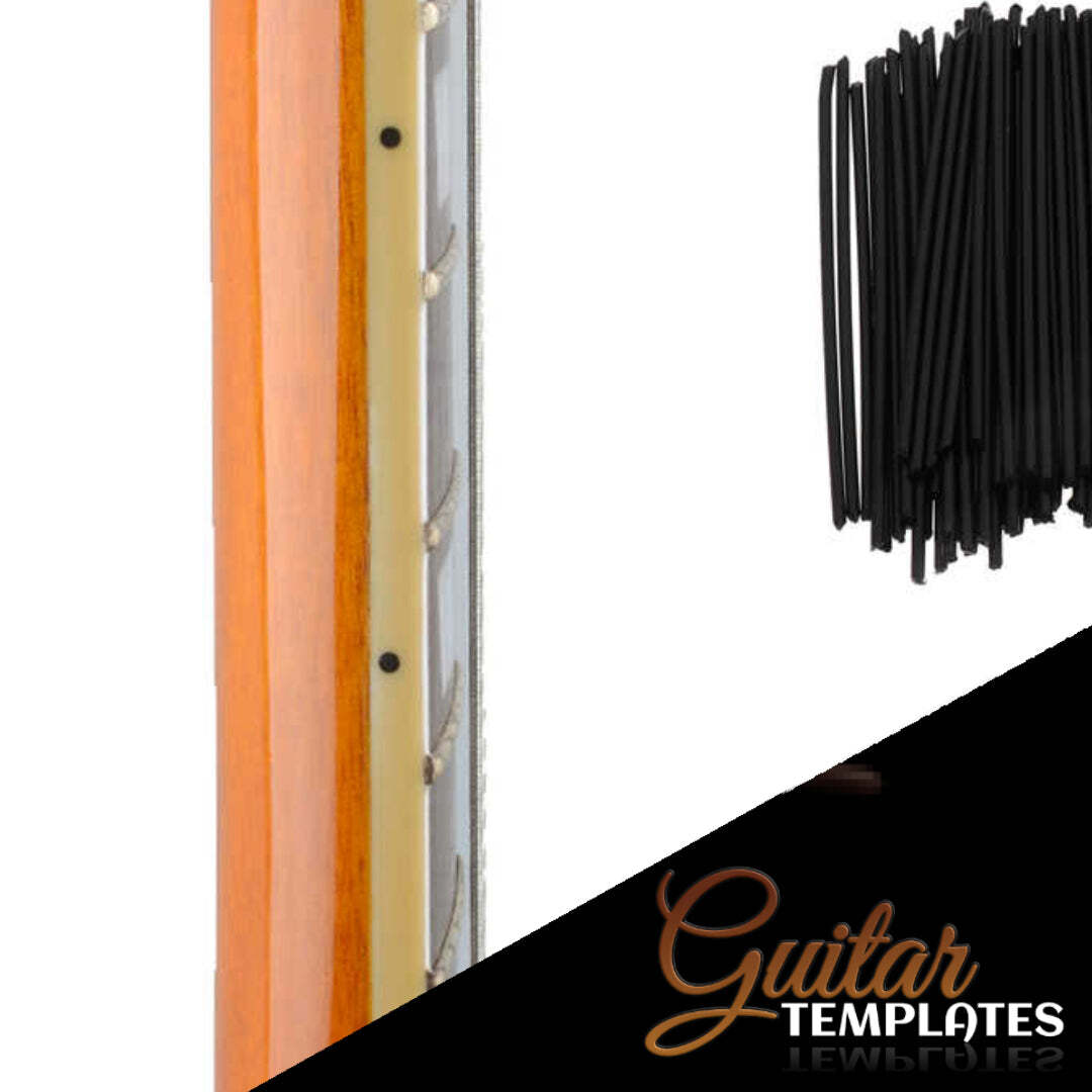 Side Dot Position Markers Black and White Guitar Templates