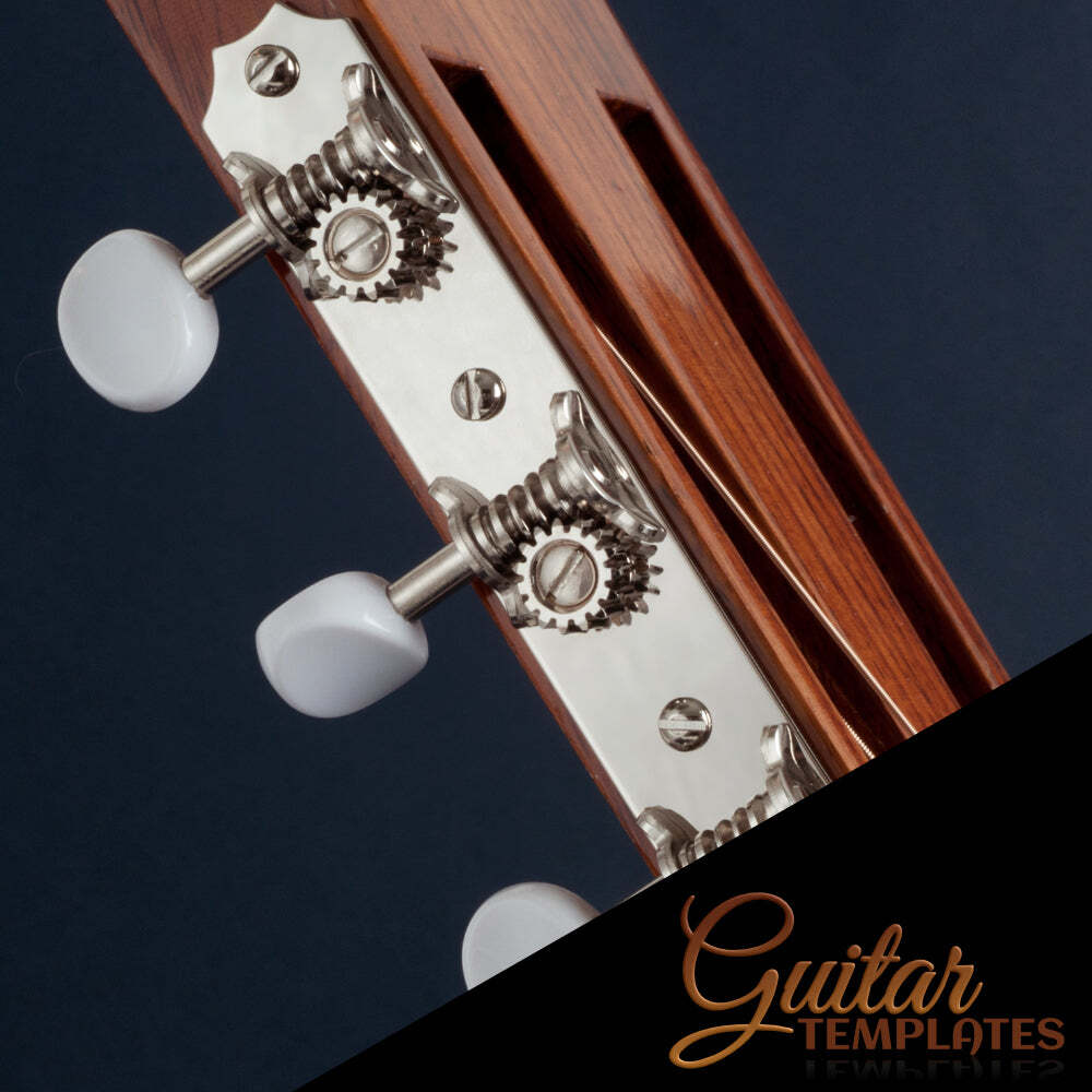 Golden Age Restoration Tuners for Slotted Peghead Guitar Scallopend