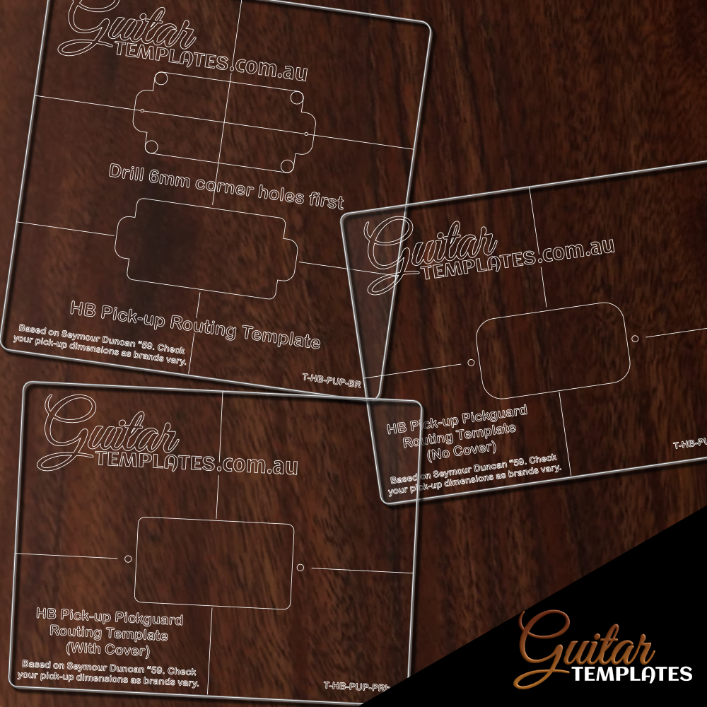 Humbucker Pickup Routing Template Guitar Templates