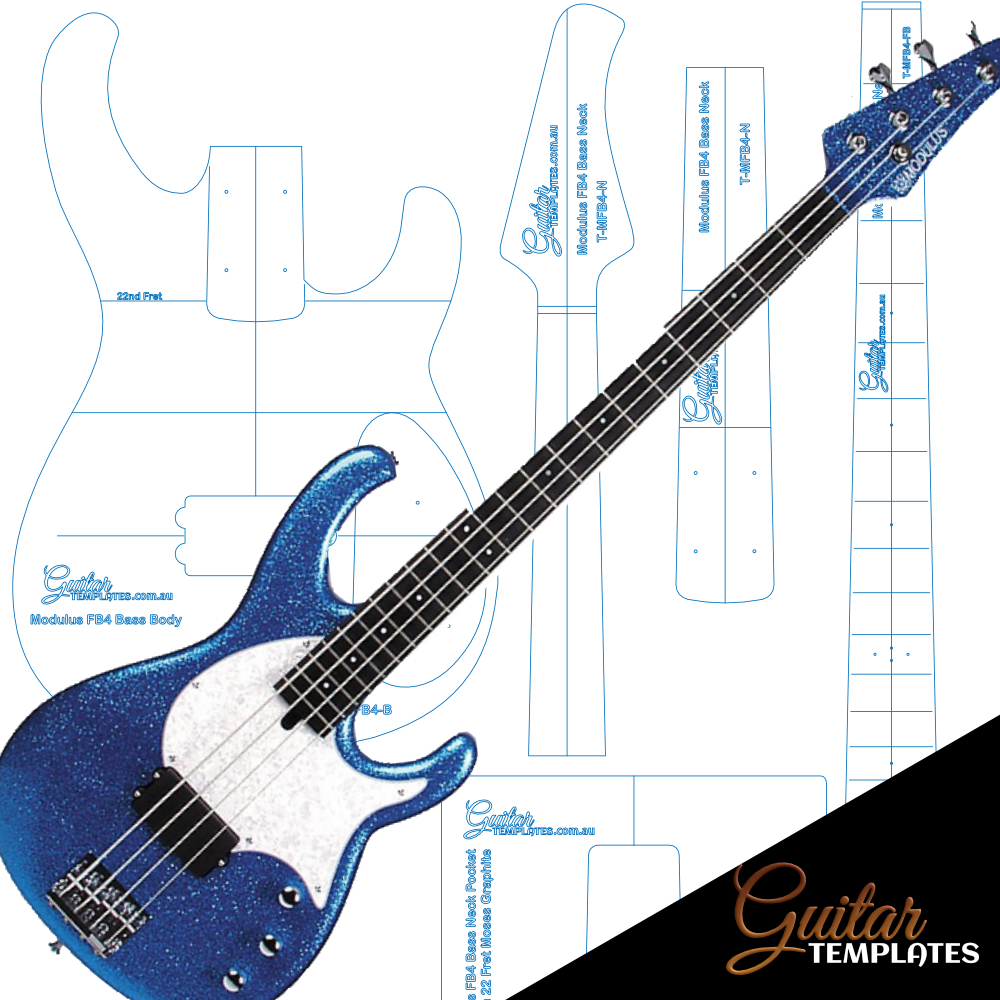 Modulus Flea Style Bass Templates Guitar Templates