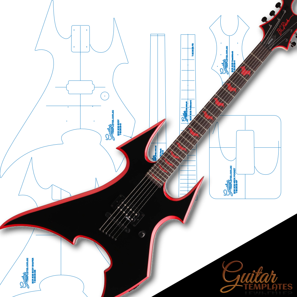 BC Rich Son of a Beast Style Template - Guitar Templates