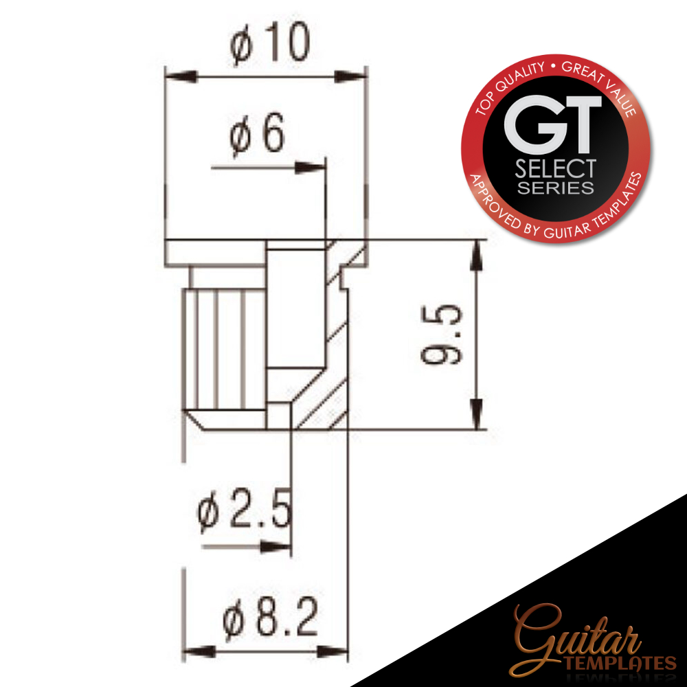 String Ferrule Dimensions Guitar Templates Brisbane Australia