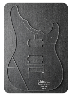 Guitar templates for building guitars