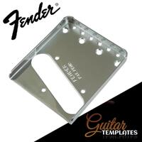 Genuine Fender® Plate - Vintage Tele Bridge, Chrome