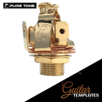Pure Tone Stereo Jack Gold ¼" Jack -  Open Circuit