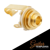 Short Gold Switchcraft Mono 1/4" Jacks