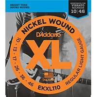 d'Addario XL Nickel Wound Electric Guitar Strings, Regular Light, 10-46