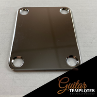 Metal Neck Plate - GT - Chrome