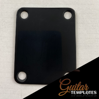 Metal Neck Plate - GT - Black 