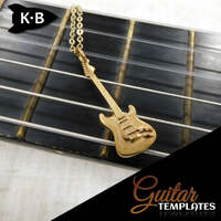 Gold Plated Electric Guitar Pendant