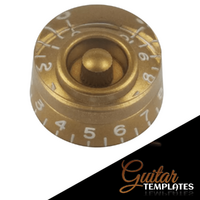 Gold Gibson Style Top Hat Knob
