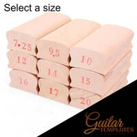 Fingerboard Radius Sanding Blocks - Available in 9 sizes