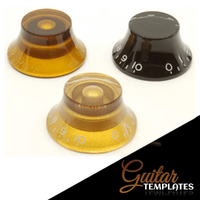 Gibson Style Top Hat Knobs. Printed