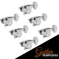 Grover Mini Locking Rotomatics (406 Series) 6-In-Line Tuners