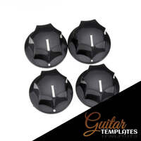 FJ-Bass Style Control Knob  Black Available in 2 sizes