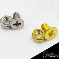 Nut & Bolts for Les Paul Scratch Plates - 2 colours