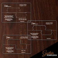 Pr Bass 5 String Pick up Route Template Set