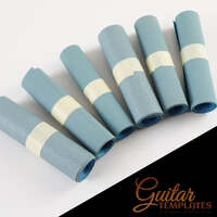 Sandpaper Strip 115mm wide in 6 grits. Price is per metre.