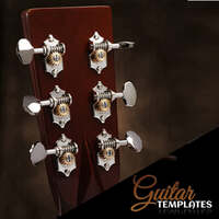 Waverly Guitar Tuners with Butterbean Knobs for Solid Pegheads