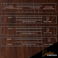 Classical Guitar Bridge Templates