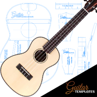 GT Concert Ukulele Template Set