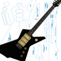 Ibanez Destroyer Style Template 3 Humbucker Set Neck