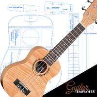 Dreadnought Ukulele Template Set (2 styles)