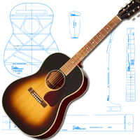 Gibson LG2 Style Acoustic Templates