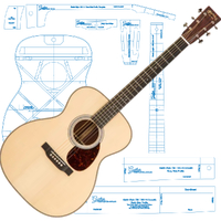 Martin 000-14 Style Acoustic Template Set