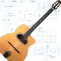 Selmer Grande Bouche (Large 'D' Sound hole) Template Set