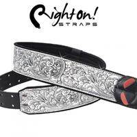 Revolver Silver Guitar Strap