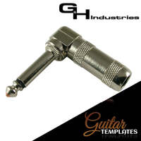 1/4" Plug - G&H, Mono, Right Angle, Nickel, Copper Core