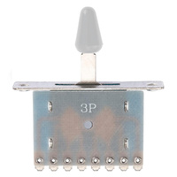 Alpha Pickup Selector Switch,  tele-style 3-Way, White Tip