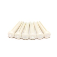 TUSQ Bridge Pins White with 2mm White Mother of Pearl Dots 
