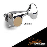 Gotoh SGL510 18:1 3+3 Tuners with Large Metal Knobs - Chrome 