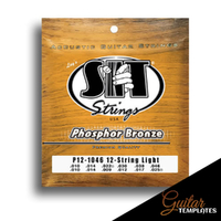 SIT 92/8 Phosphor Bronze Light 12-String Guitar String Set (10-46)