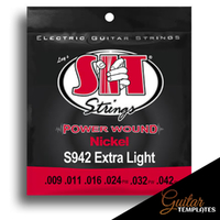 SIT Power Wound Extra Light Electric Guitar String Set (9-42)