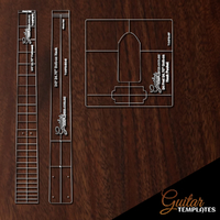 24-fret 24.75" Neck, Fretboard & Neck Pocket Template