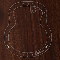 Benedetto Archtop Style Body Mold Template