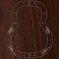 Gibson L00 Style Body Mold Template