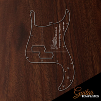 PP-Bass 5 String Style Pick Guard Template