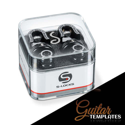 Schaller Black S-LOCKS  - Strap Locks