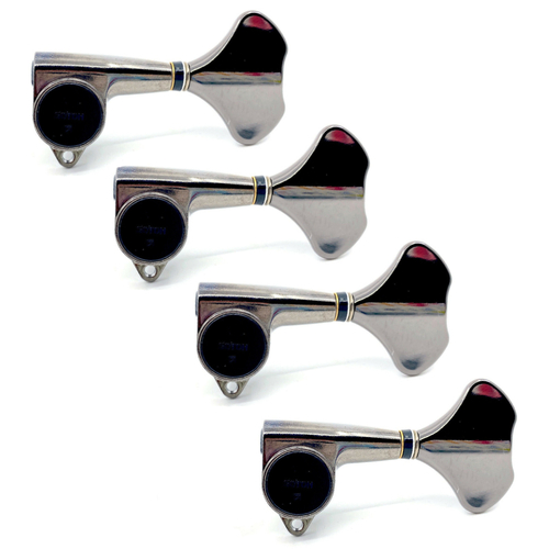 Gotoh GB707 Compact Bass Tuner Set Cosmo Black 4 in Line