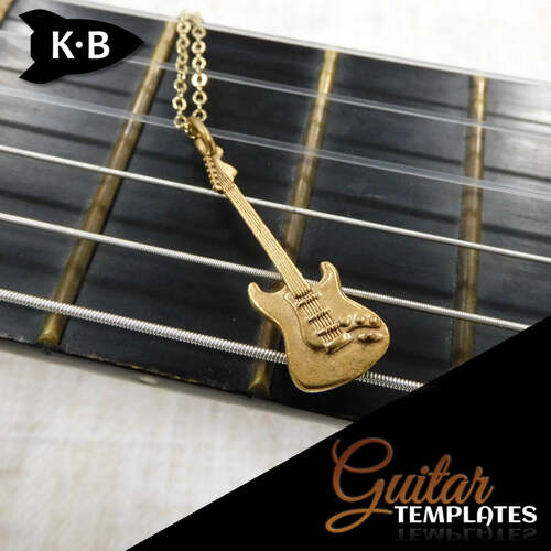 Gold Plated Electric Guitar Pendant