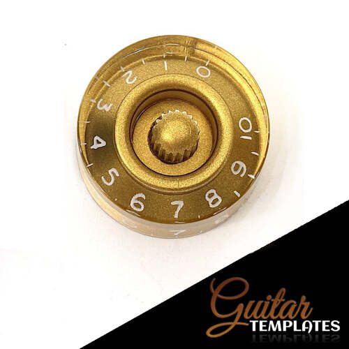 Gold Gibson Style Speed Knobs. Suits CTS Pots