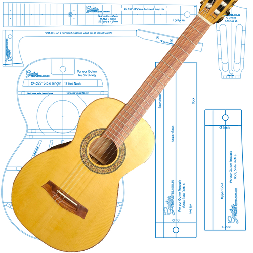 Parlor Guitar - Nylon String Version Complete Build Set