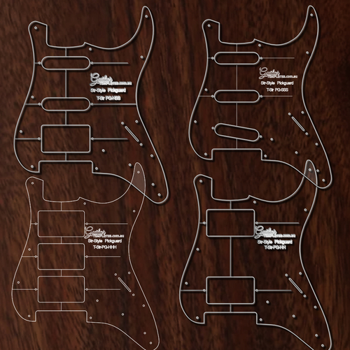 S-Style Pick Guard Templates 4 options